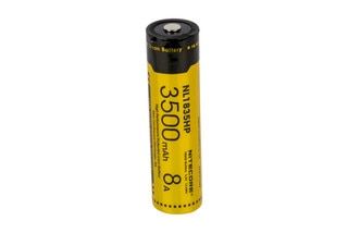 The Nitecore NL1835HP 18650 battery is rechargeable and designed for high drain devices